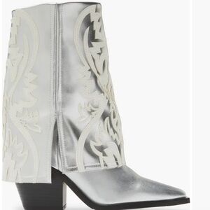 Azalea Wang Esperanza Boot on Silver LIKE NEW-WORN ONCE!